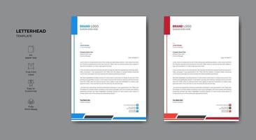 Abstract letterhead Template Design vector