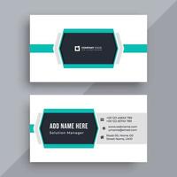 Creative and modern business card design template vector