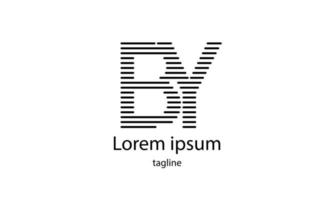 vector letra inicial por diseño de logotipo de tipografía simple