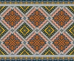 Pattern Ethnic fabric texture Geometric Vector Aztec oriental illustration retro ceramic tile