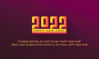 Happy New Year 2022 Design Vector eps