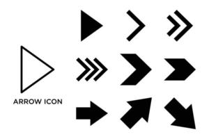 arrow icon set vector design template