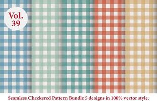 vector de argyle de patrón a cuadros clásico, que es tartán, patrón de guinga, textura de tela de tartán en estilo retro, de color