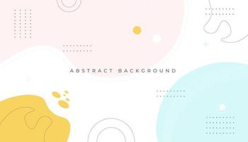 Memphis geometric background with abstract shapes vector