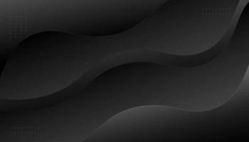 Dark minimal waves abstract background vector