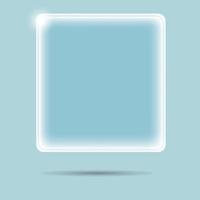 blue ice frame or shape vector