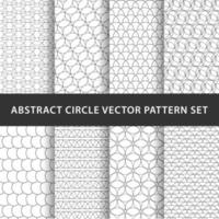 paquete de patrón de vector de círculo geométrico