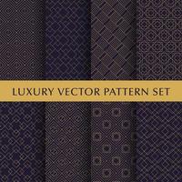 Luxury golden vector patterns pack