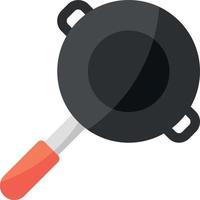 frying pan line icon illustration vector