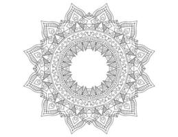 mandala art design black and white, royal, vintage vector