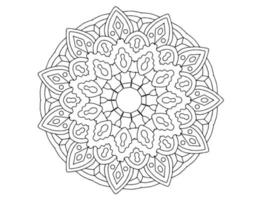 mandala art design black and white, royal, vintage vector