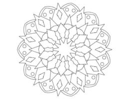 mandala art design black and white, royal, vintage vector