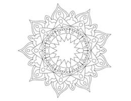 mandala art design black and white, royal, vintage vector