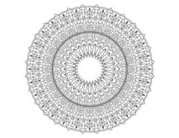 mandala art design black and white, royal, vintage vector