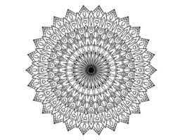 mandala art design black and white, royal, vintage vector