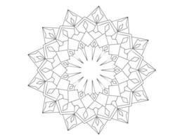 arte mandala, blanco y negro, diseño real, arte de la página para colorear, vintage vector