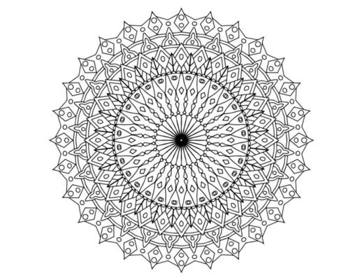 mandala art design black and white, royal, vintage