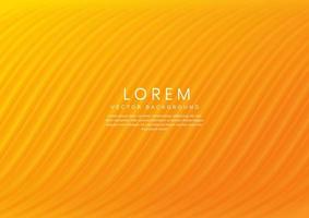 Yellow and orange curved wavy curtain backgroung and texure. Minimal scecne studo room. vector