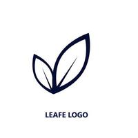 Leaf logo outline. Vector illustration. eps10