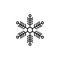 snowflake silhouette illustration vector