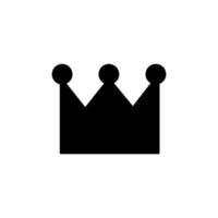 Royal crown silhouette vector