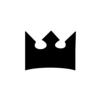 Royal crown silhouette vector