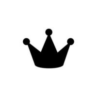 Royal crown silhouette vector