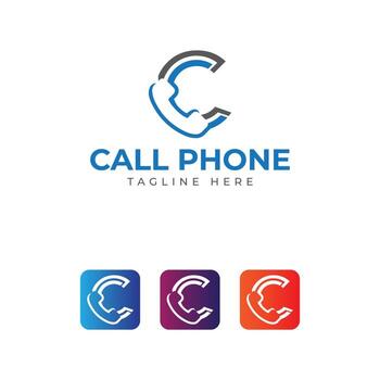 call logo design and app icon design pro vector