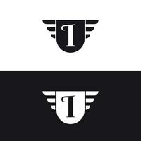 premium elite letter mark I logo design vector template