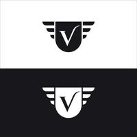 Plantilla de vector de diseño de logotipo premium elite letter mark v