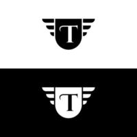 premium elite letter mark T logo design vector template