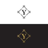 luxury letter mark Y Logo design vector template