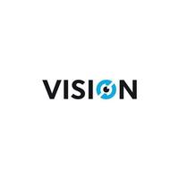 vision logo typography wordmark free vector