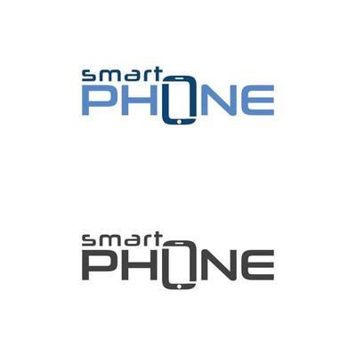 smart Phone logo wordmark template free vector