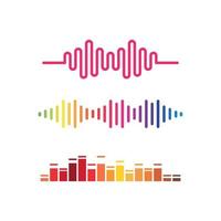 Modern music equalizer template vector