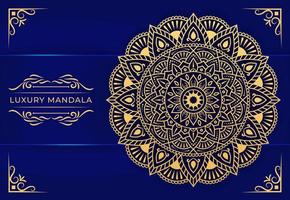 luxury mandala background with golden arabesque pattern, ornamental mandala template arabic islamic east style, mandala for banner, cover, poster, brochure, flyer, invitation card, yoga decoration vector