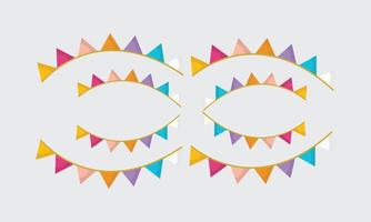 Colorful Party Flags Celebrate Flags Party vector