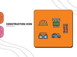 Construction Icon Free Vector Outlined