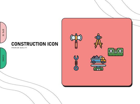 Construction Icon Free Vector Outlined