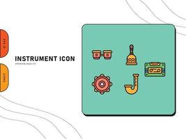 Music Instrument Icon Outlined Free Vector
