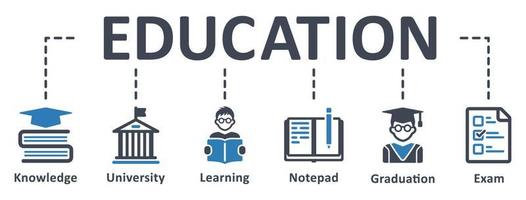 Education icon - vector illustration . learning, study, graduation, knowledge, student, infographic, template, presentation, concept, banner, pictogram, icon set, icons .