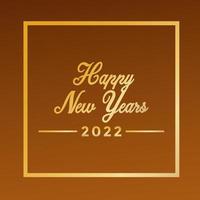 Golden Happy New Years 2022. Creative Design of New Year Eve 2022 vector