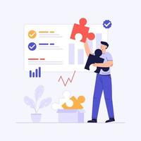 Startup life concept illustration vector