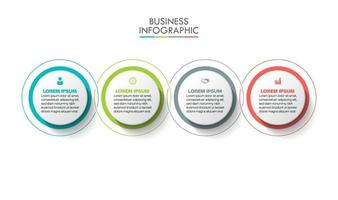 Presentation business infographic template vector