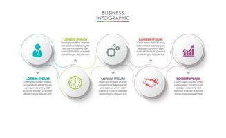 Presentation business infographic template vector