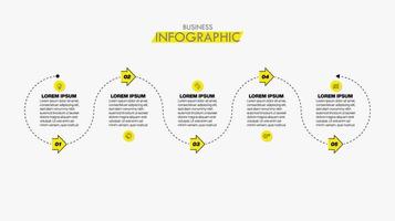 Presentation business infographic template vector