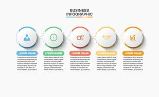 Presentation business infographic template vector