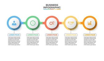 Presentation business infographic template vector