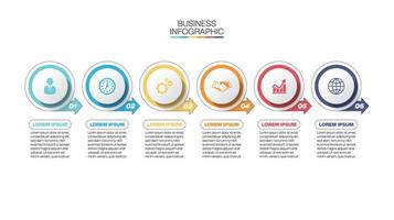 Presentation business infographic template vector