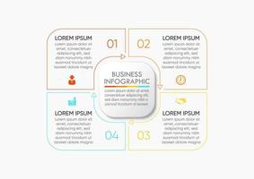 Presentation Business circle infographic template vector